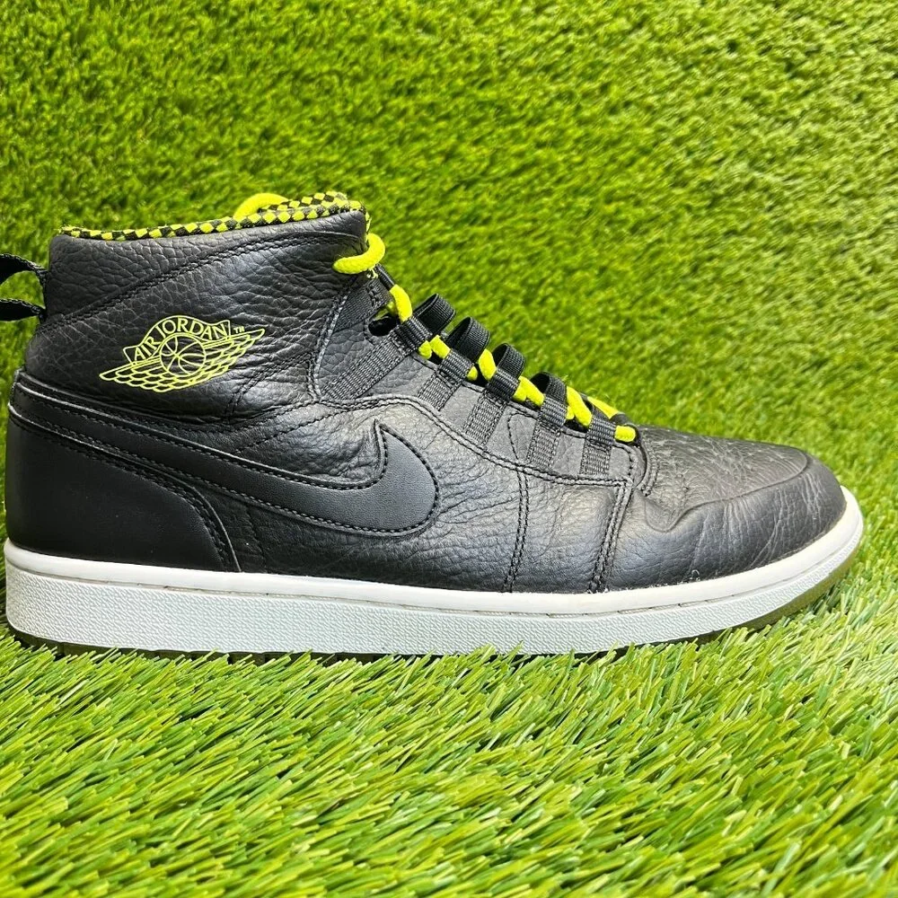 Nike Air Jordan 1 Retro 94 Mens Size 10.5 Black Athletic Leather Shoes Sneakers